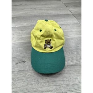 Teddy Fresh Hat Cap Adjustable Colorblock Embroidered Yellow Green 2017